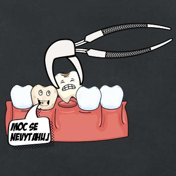 Moc se nevytahuj - zubař - Zástěra klasická