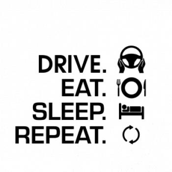Drive eat sleep repeat - Polokošile Victory sportovní (dresovina)