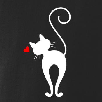 Zamilovaná kočka zezadu - Triko dámské Elegance