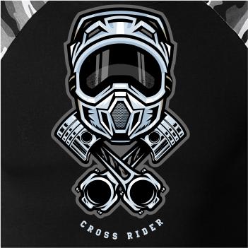 Cross rider písty helma - Camouflage LS