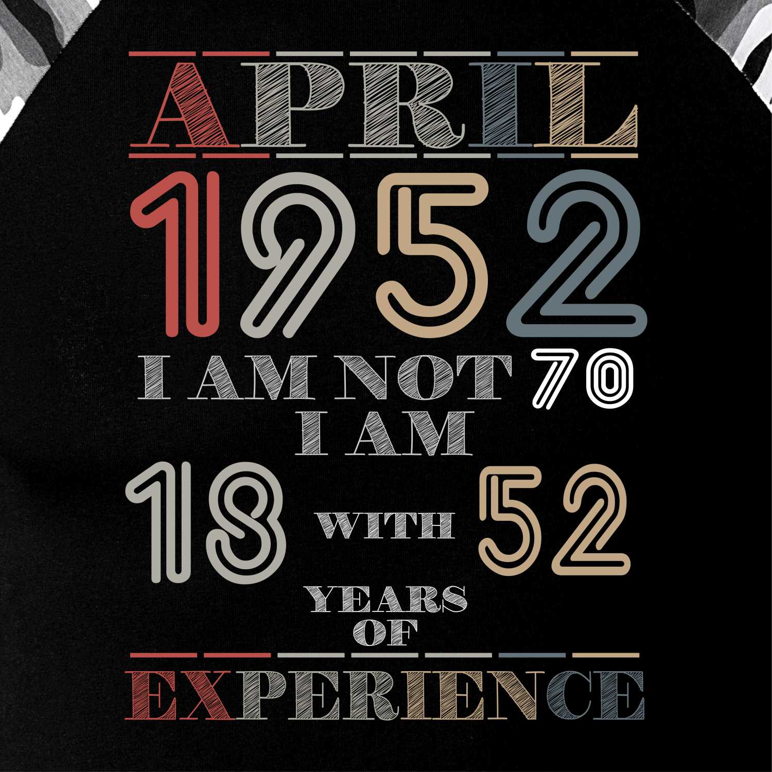 Narozeniny experience 1952 April - Camouflage LS