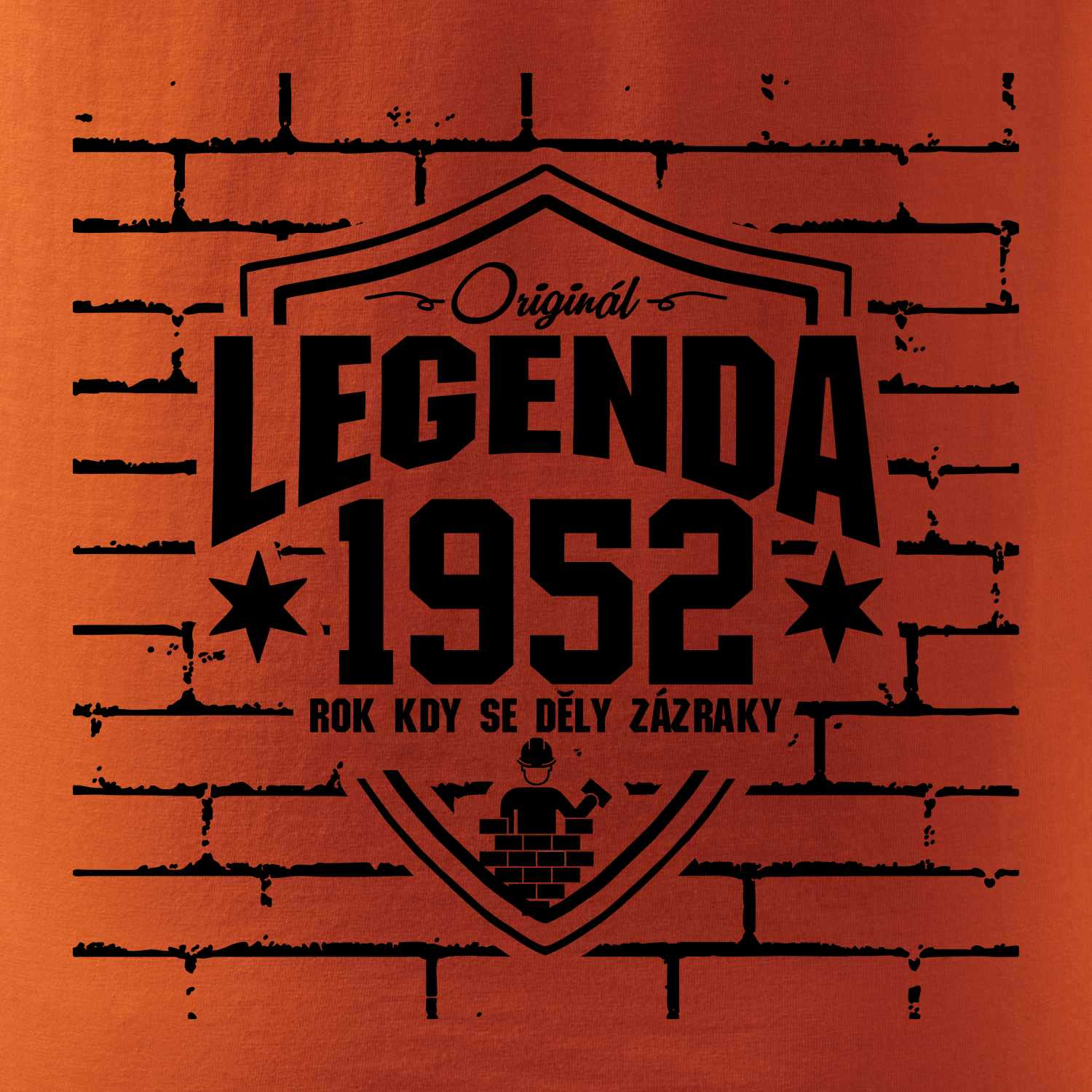 Zedník - legenda - 1952 - Heavy new - triko pánské