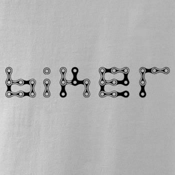 Biker nápis řetěz - Unisex triko na vodu