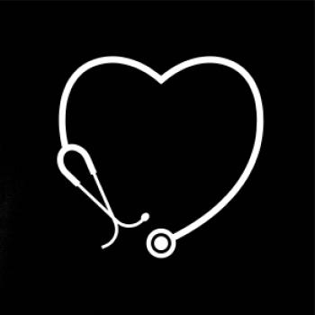 Stetoskop srdce - Polštář 50x50