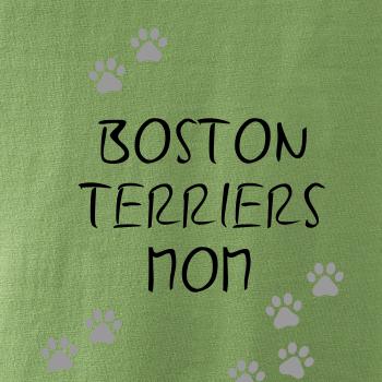 Boston Teriers mom Bostonský teriér (reflexní tlapky) - Polštář 50x50