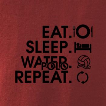 Eat sleep water polo repeat - Triko s dlouhým rukávem FIT-T long sleeve