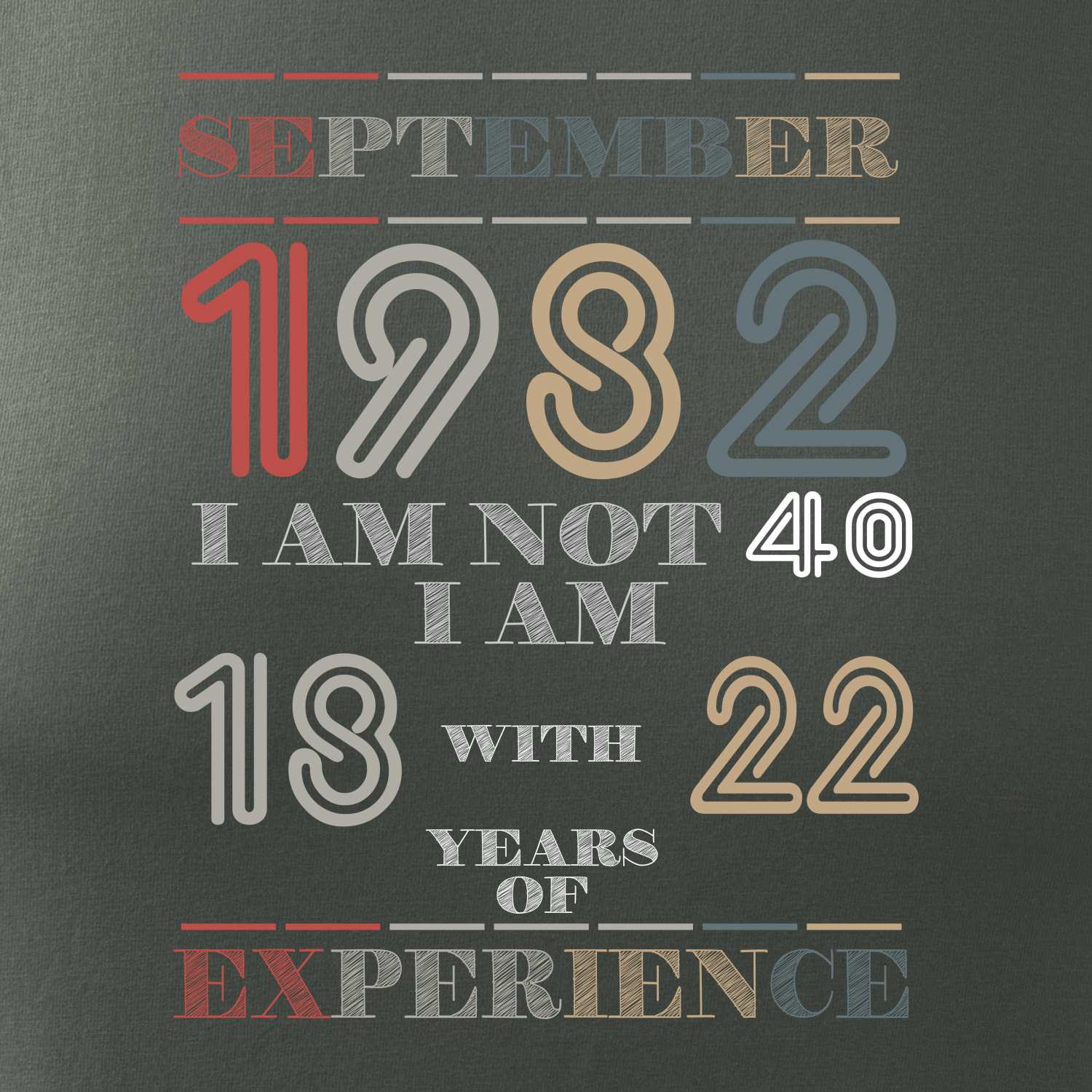 Narozeniny experience 1982 September - Zástěra Vintage