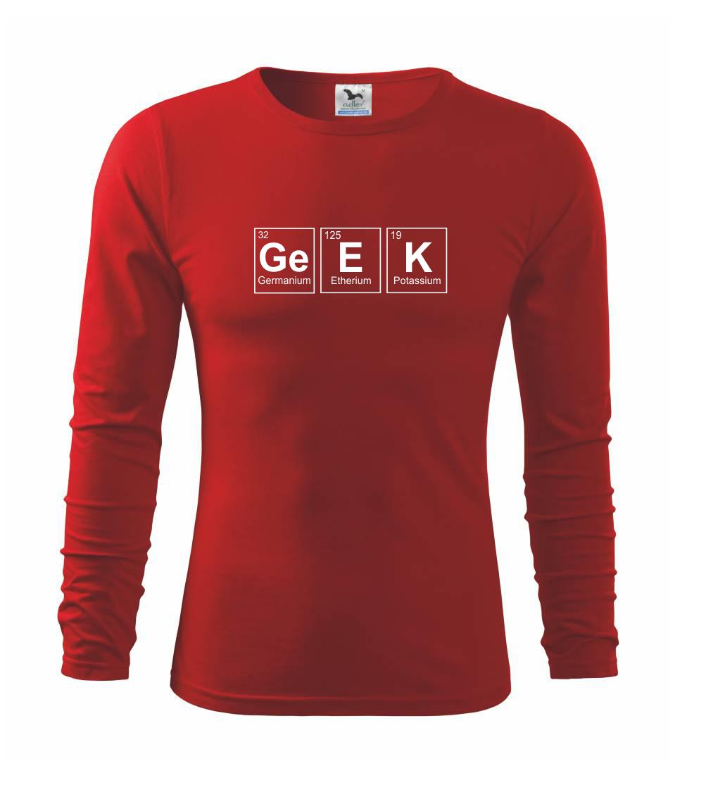 Geek  - periodická tabulka - Triko s dlouhým rukávem FIT-T long sleeve