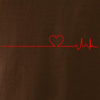 Poker EKG srdce červené - Triko s dlouhým rukávem Long Sleeve
