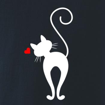 Zamilovaná kočka zezadu - Polokošile dámská Pique Polo
